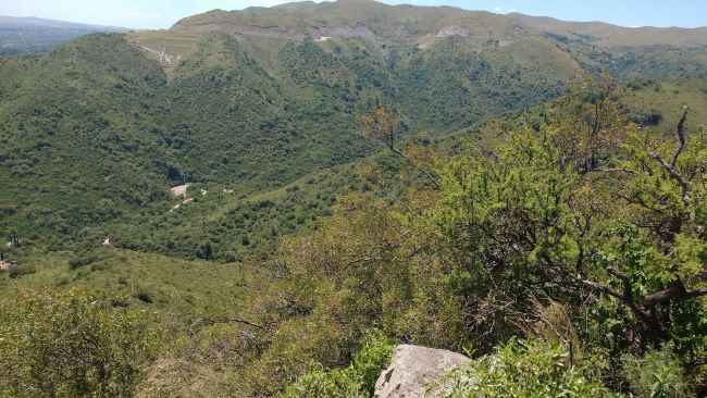 Vista panorámica desde una de las colinas de reserva Vaquería.